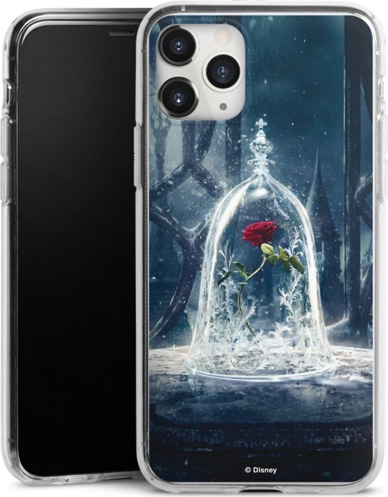 DeinDesign Handyhülle für Apple iPhone 11 Pro Max Silikon Hülle Case Smartphone Schutzhülle Die Schöne und das Biest Disney Princess Rose