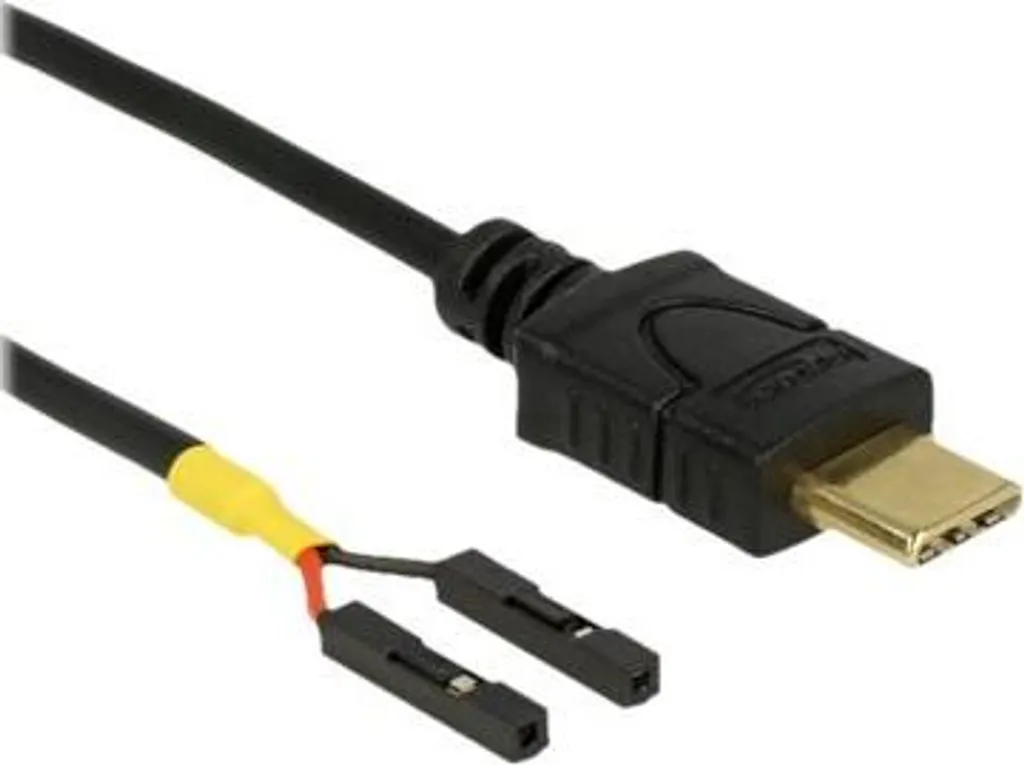 Cavo USB-C a 2 Prese Postali 10cm - Splitter Alimentazione 5V