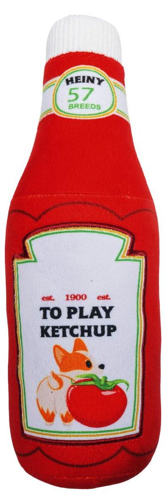 Beeztees Ketchup Hundespielzeug Plüsch Rot 30x9x9 cm Produktbild 