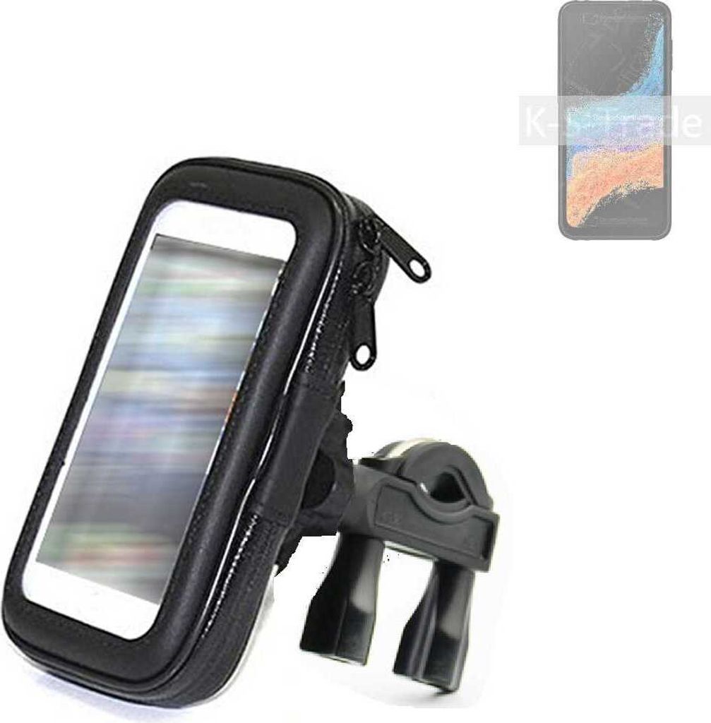K-S-Trade Fahrrad-Halterung kompatibel mit Samsung Galaxy XCover6 Pro Handy-Halterung Halter Lenkstange Fahrradhalterung Motorrad Bike Mount