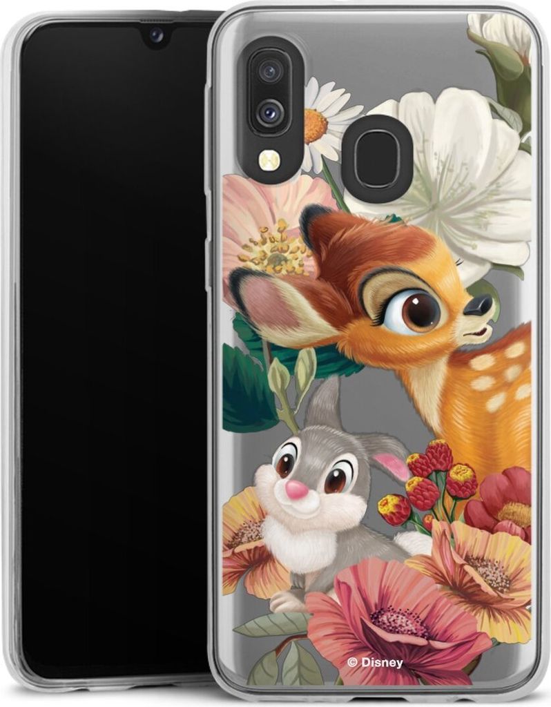 DeinDesign Slim Hülle für Samsung Galaxy A40 Silikon Case Ultra Dünn Handyhülle Bambi Disney Klopfer