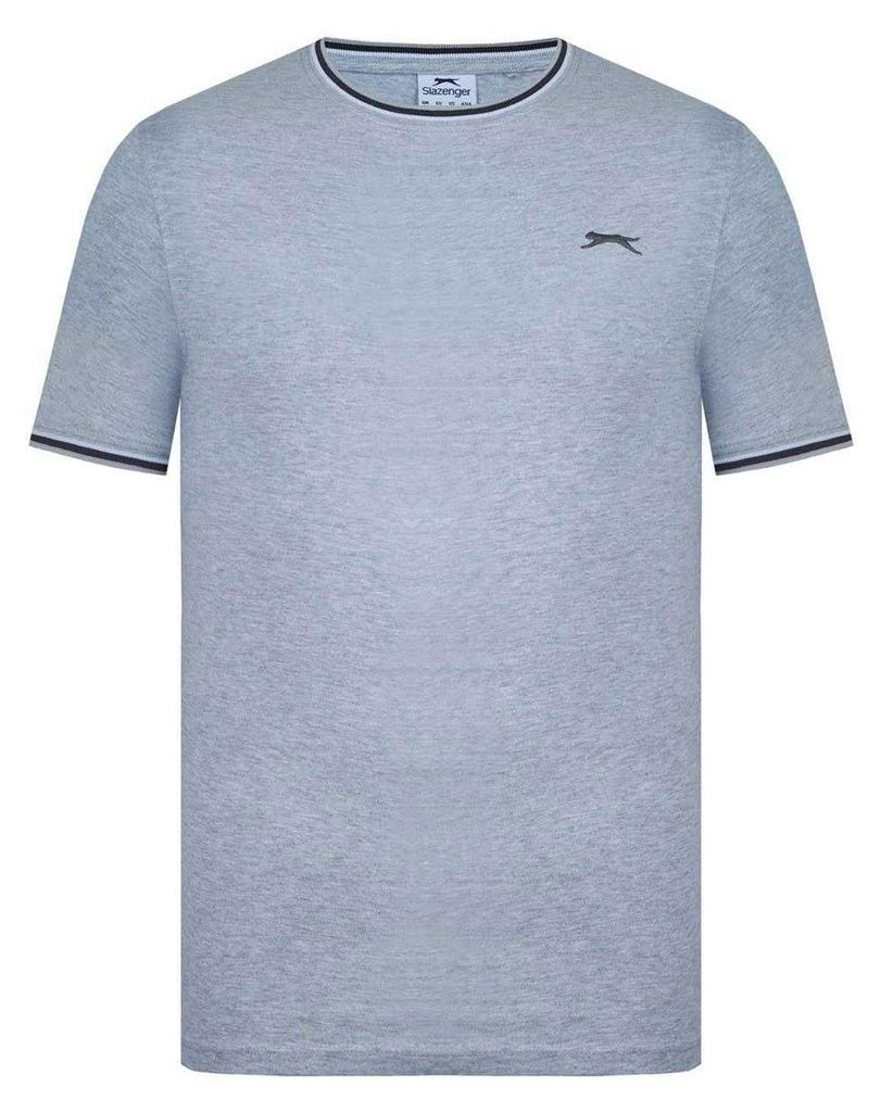 Slazenger - T-Shirt für Herren, Baumwolle GT16801 (XS) (Grau meliert)