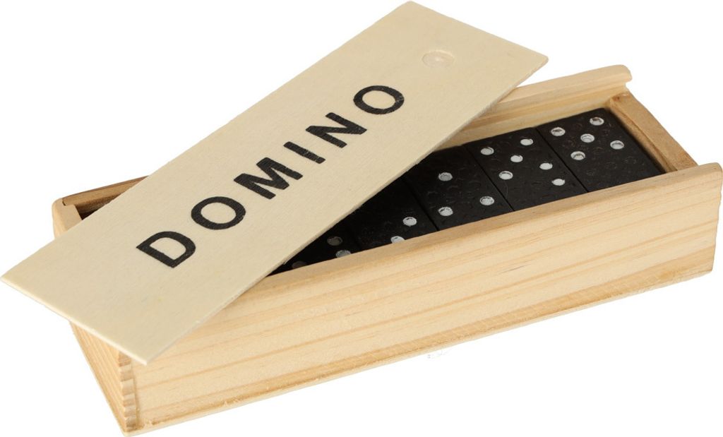Dřevěné domino rodinná hra + krabice Obrázek produktu 12
