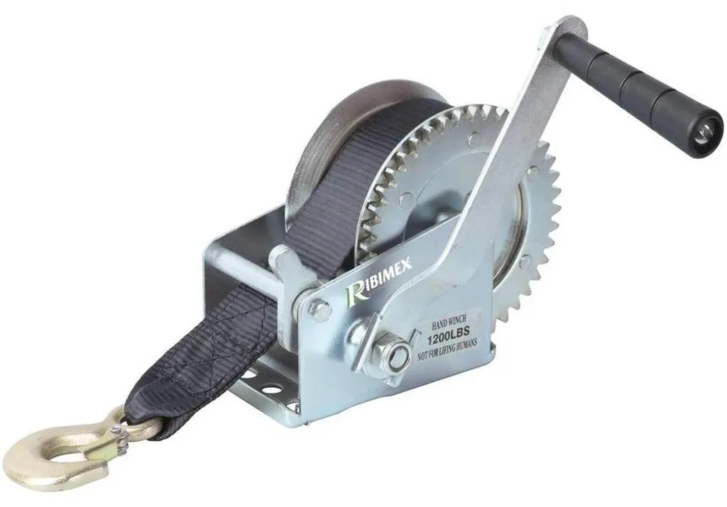 Treuil à Sangle Robuste 540 kg D-Work avec Système de Sécurité Cliquet