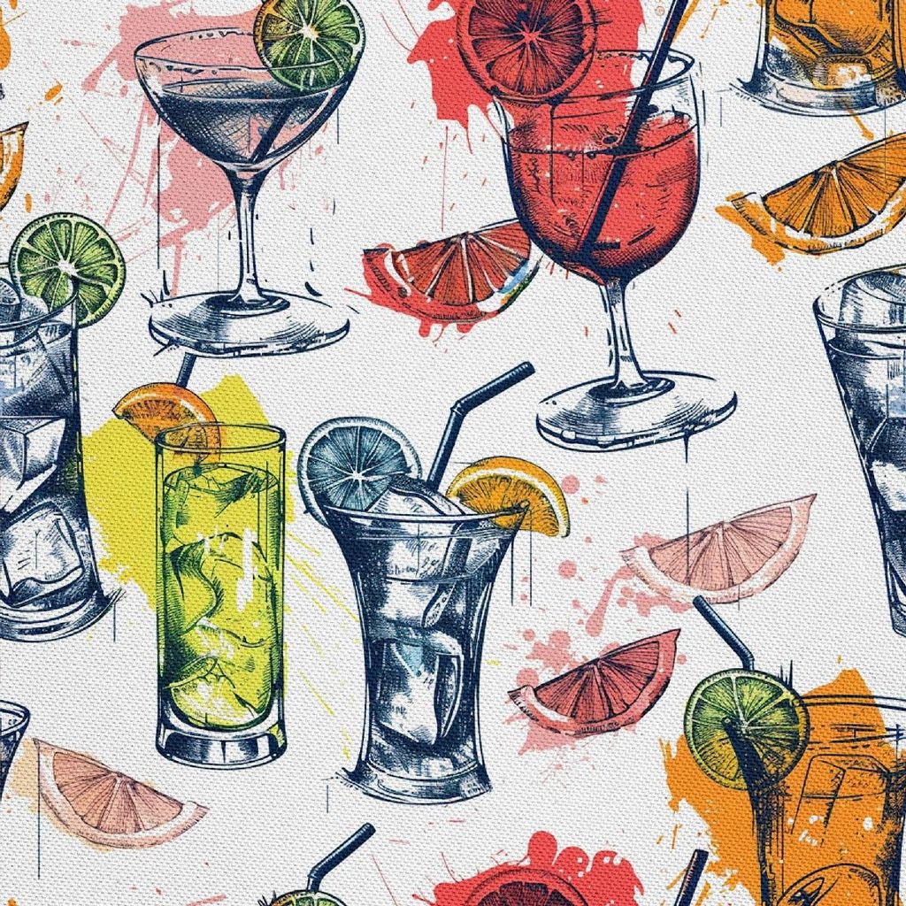 OUTDOOR DEKOSTOFFE OXFORD - Motiv Cocktail | DX8618