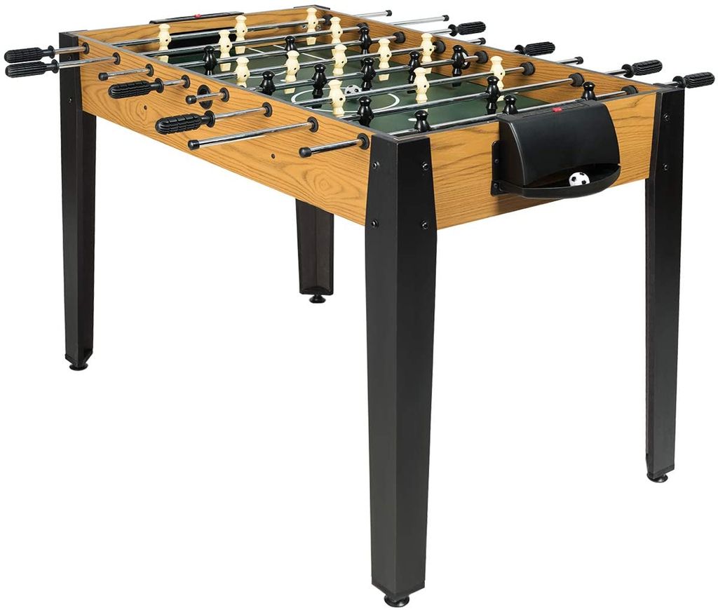 COSTWAY Tischkicker in Wettbewerbsgröße, Kickertisch für Erwachsene und Kinder, Spieltisch inkl. 2 Bällen, Tischfußball für Spielzimmer, Bars...