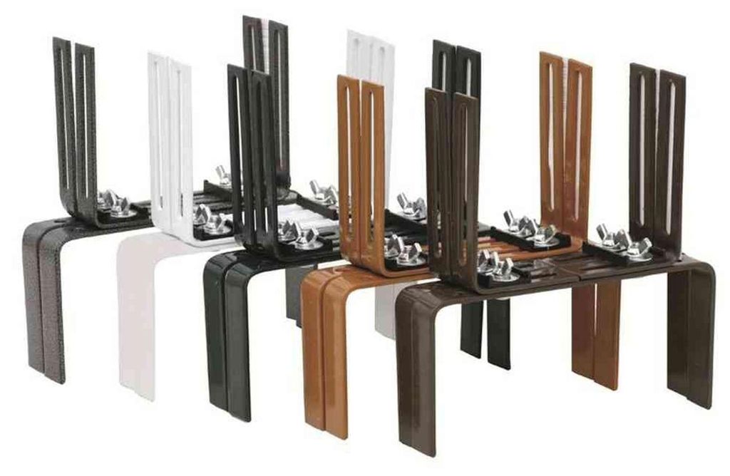 Support pour caissettes à fleurs en H, anthracite Image du produit 