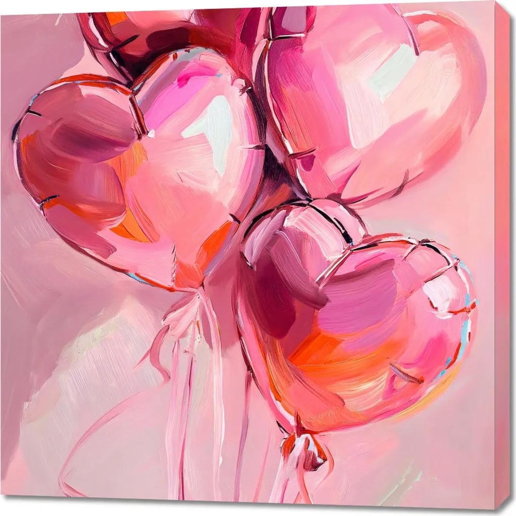Habiller un Mur Vide avec le Tableau 90x90 cm L'amour est dans l'air