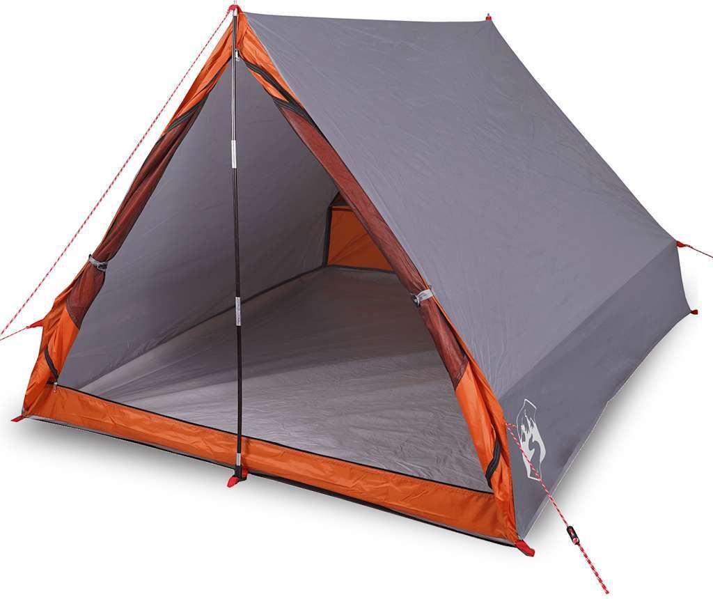 vidaXL Campingzelt A-Form 2 Personen Grau Wasserdicht Produktbild 