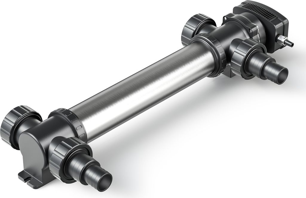 SunSun CUV-755 Teichklärer 8000 l/h / 55 W UVC, Vorklärgerät für Teichfilter & Teichpumpe, Wasserklärer mit UV-Lampe, Lichtfilter zur Algenbek...