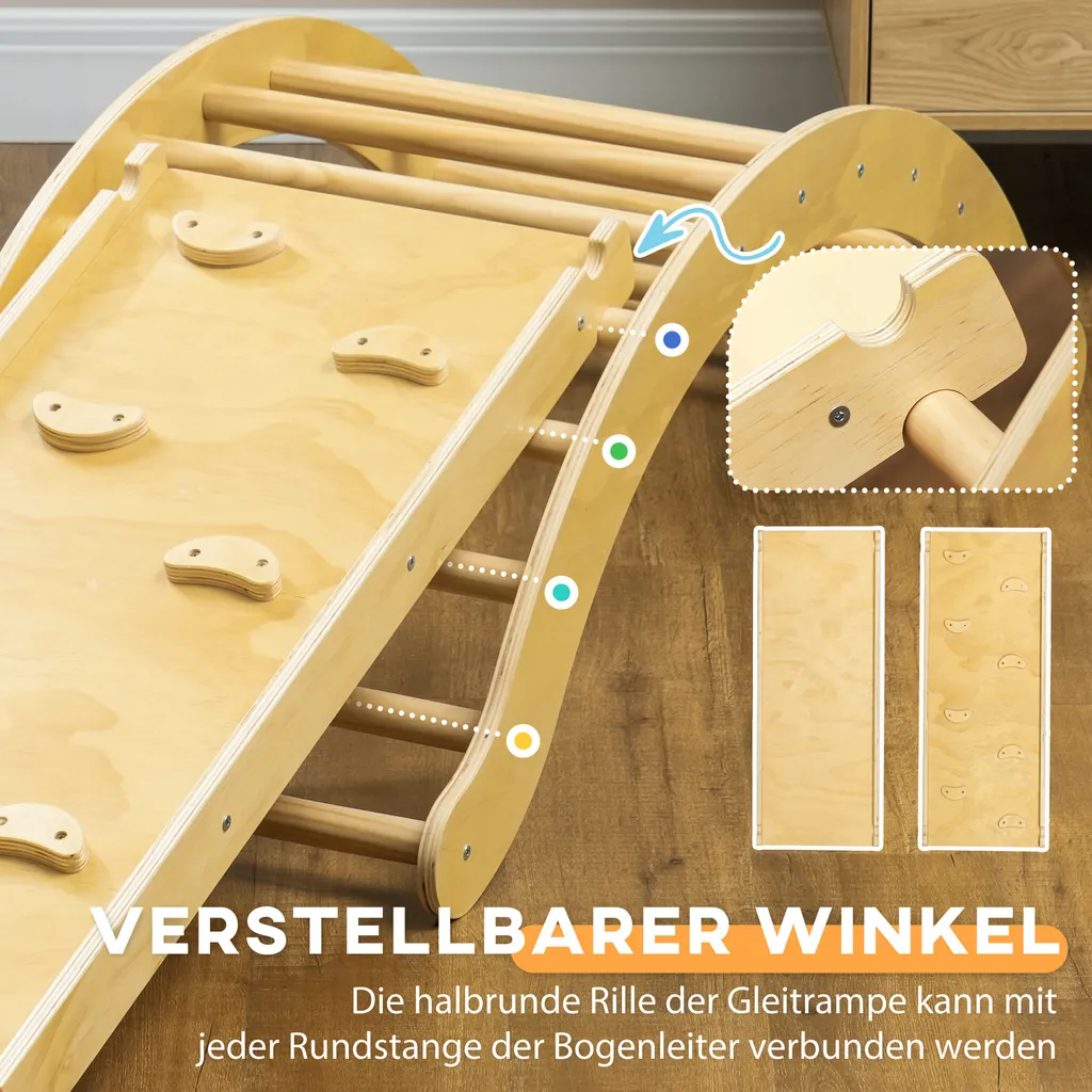 Jouet d'escalade 4 en 1 pour stimuler la motricité des petits - 6