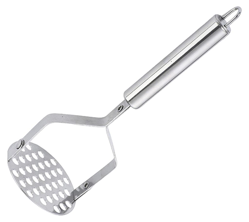 Kartoffelstampfer aus Edelstahl, manuelle Kartoffelpresse mit ergonomischem Griff, Gemüsezerkleinerer für Avocados und anderes Gemüse, Küchenhe...