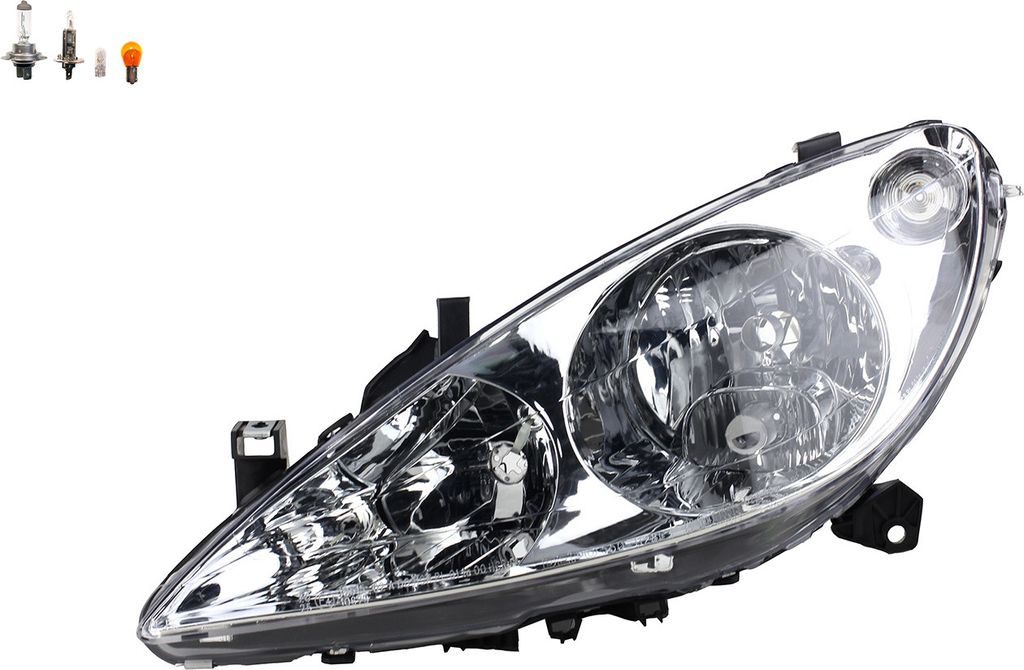 Johns, Scheinwerfer Halogen HSW passend für Peugeot 307 08/00- 06/05 Links Leuchtmittel 6204Z3 6204ZR