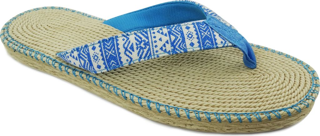 BRASILERAS Damen Sandalen mit rutschfester Sohle bequem schuhe strand/schwimmbad/stadt blau 36 EU - UBSPETN
