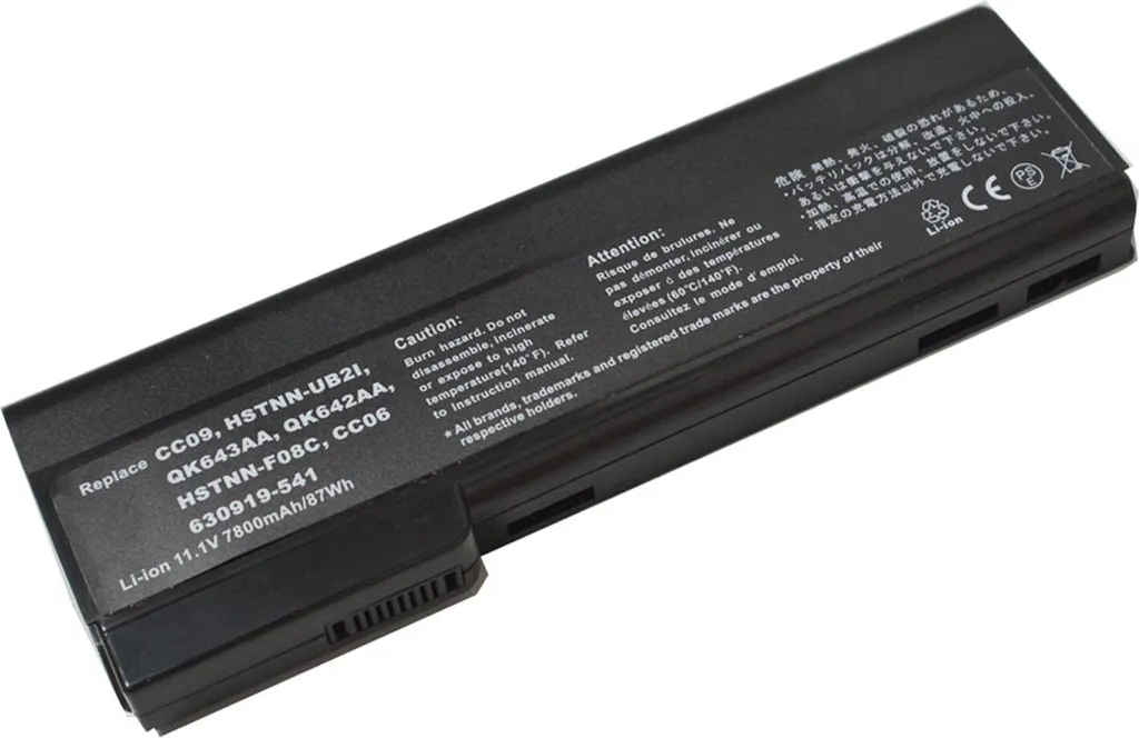 Batteria Potenziata 7800mAh per HP ProBook 6360b 6460b CC06X CC06XL
