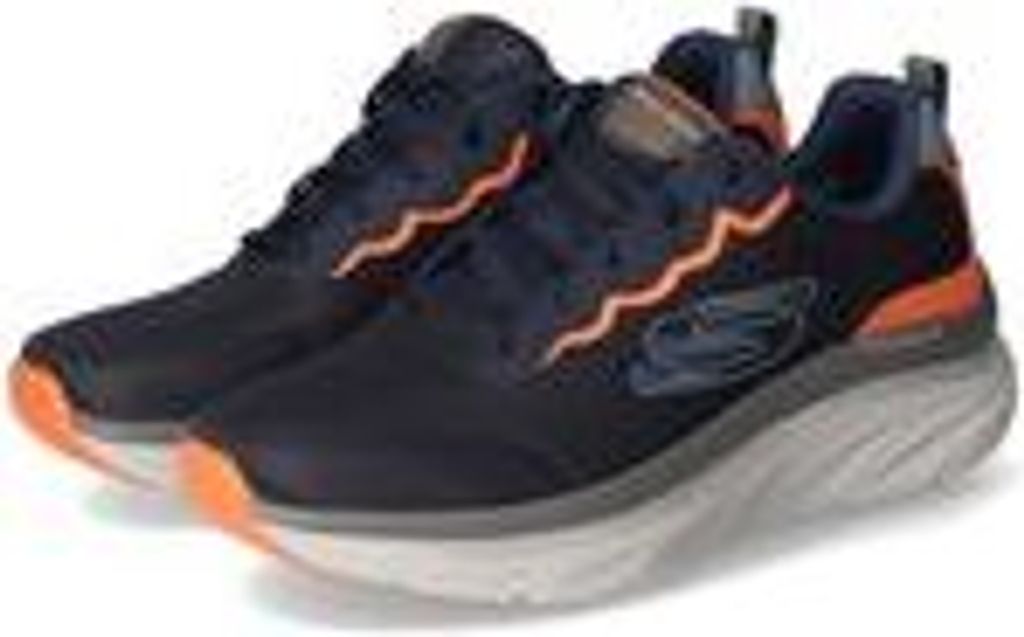 Skechers Relaxed Fit: D'Lux Walker Scrambler Herren Schnürung Masche Turnschuhe Mar e Orange – 11 Großbritannien - 46 EU - 12 US / Marine Orange