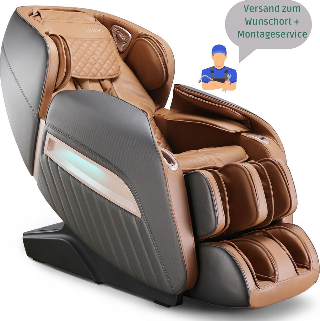 NAIPO MGC-A350BR, Massagesessel Shiatsu Massagestuhl Zero Produktbild 