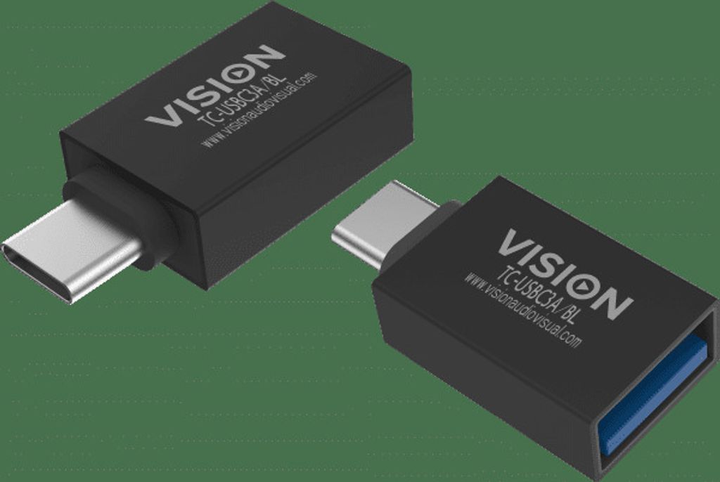 Vision TC-USBC3A/BL Kabel Gender Changer USB C USB 3.0 A Schwarz
