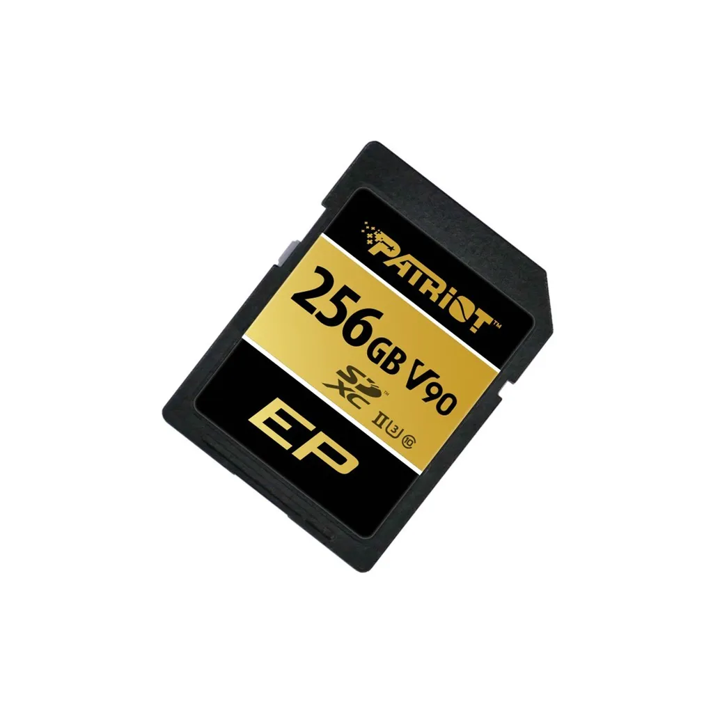 Carte SDXC Patriot Memory 256 GB UHS-II Class 10 haute performance V90