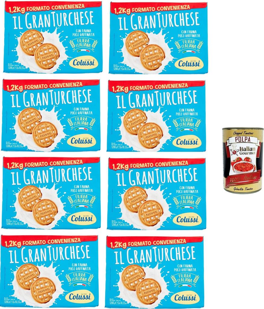 Colussi Granturchese Das Keks-Convenience-Format 8x 1.2kg+ Italian Gourmet polpa 400g