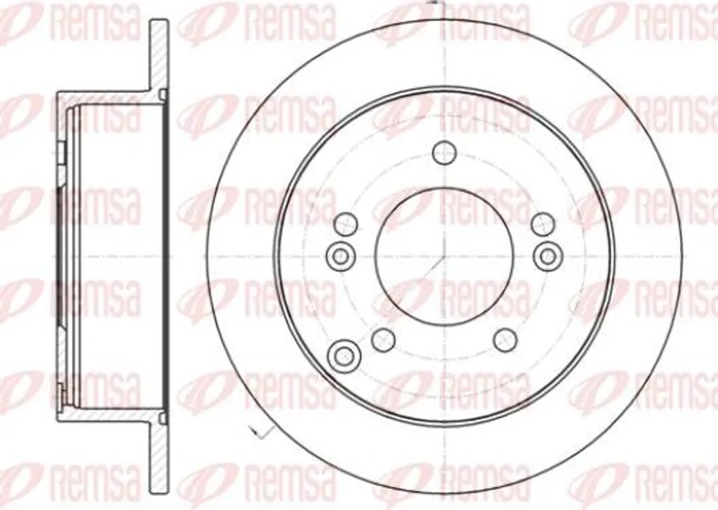 Disque de frein haute résistance REMSA 61399.00 - Compatible Hyundai et Kia