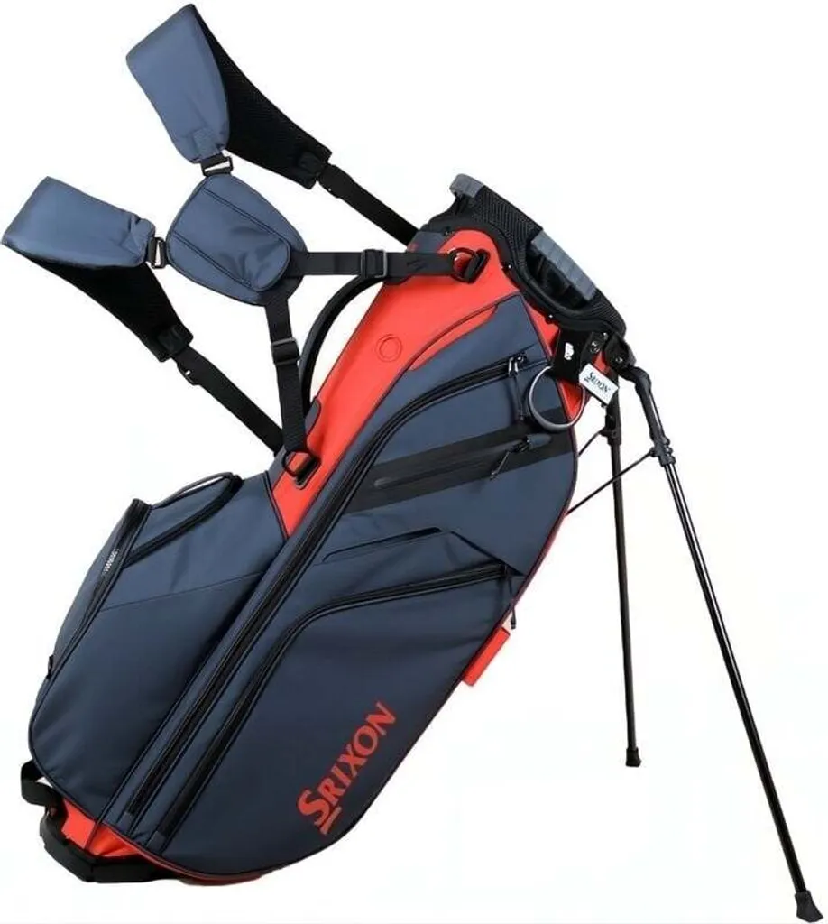 Sac de golf Srixon Premium Slate Red avec Support et Double Sangle