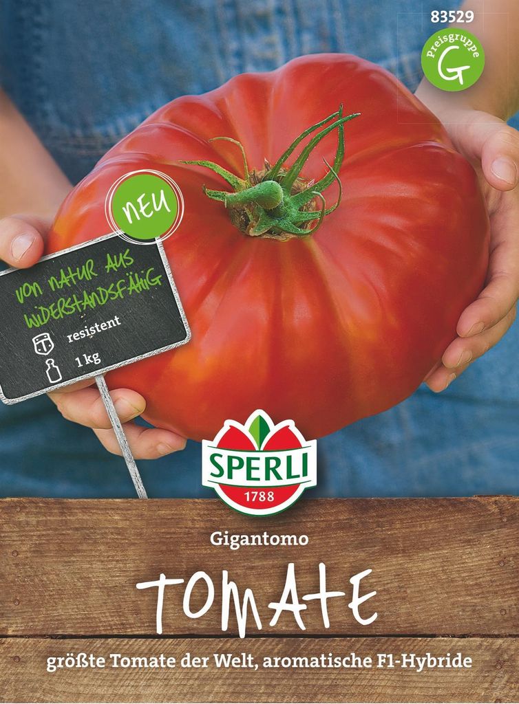 SPERLI Tomatensamen Gigantomo F1 Solanum lycopersicum 7 Produktbild 