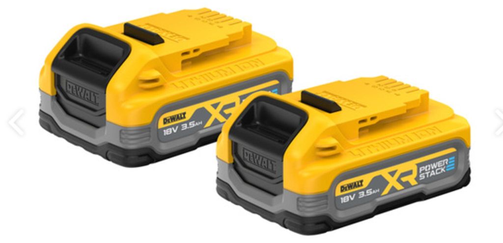DEWALT Akku 18 V 3,5 Ah POWERSTACK DCBP318, 2 Stück