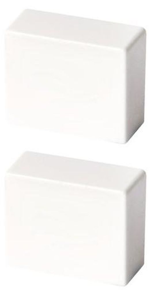 10 x 10 mm weiße Kabelkanal-Endkappe, 2er-Pack, tehalit Produktbild 