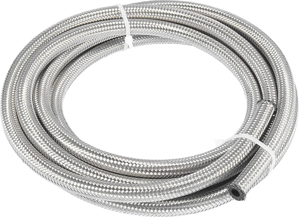 Kraftstoffschlauch Universal Geflochtene Edelstahl CPE Gasleitung AN4 1/4" 10 Fuß