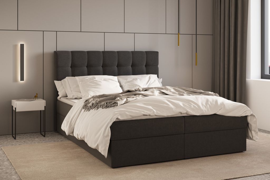 Kontinentalbett, Boxspringbett, Bett mit bettkasten, Produktbild 