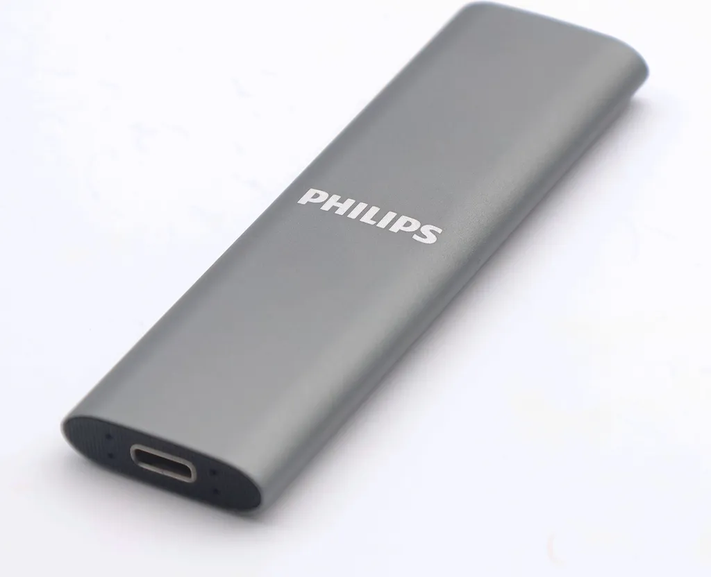 Stockage SSD Externe 2TB Philips Gris pour Montage Vidéo et Gaming Rapide