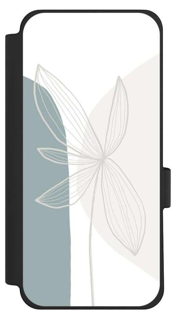 NIVOCASE Klapphülle für Google Pixel 10 Pro XL Handyhülle aus Kunst Leder NIVOflip schwarz Blume Boho Pastell