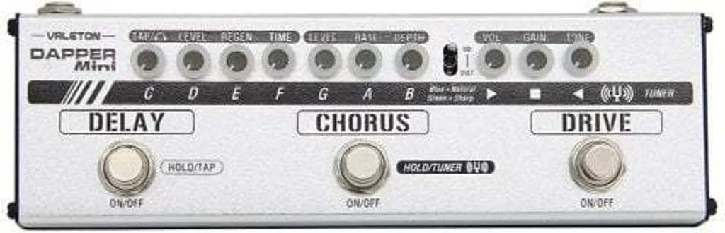 Solution Multi-effet Guitare Voyage Valeton Dapper Mini avec Accordeur