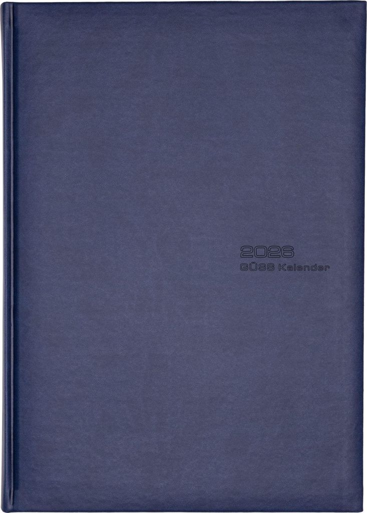 2026 Güss Planungsbuch A4 768 S. Doppelseite pro Tag Tucson blau