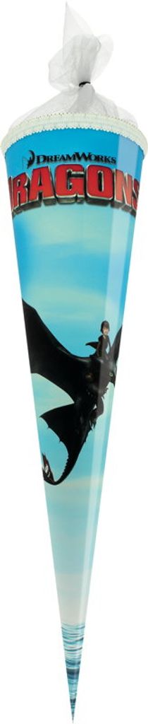 Dragons Schultüte / Zuckertüte / Länge: 70cm / rund