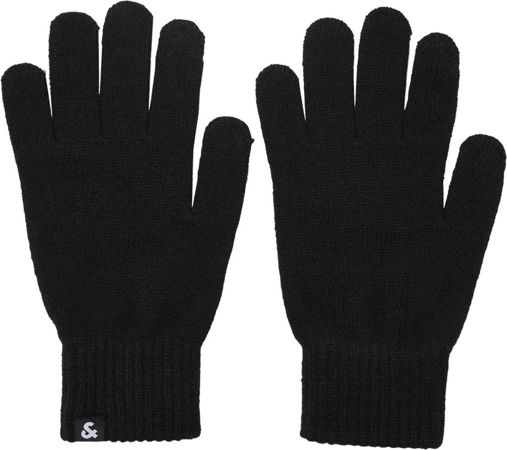JACK&JONES ADDITIONALS JACBARRY KNITTED GLOVES NOOS Black Produktbild 