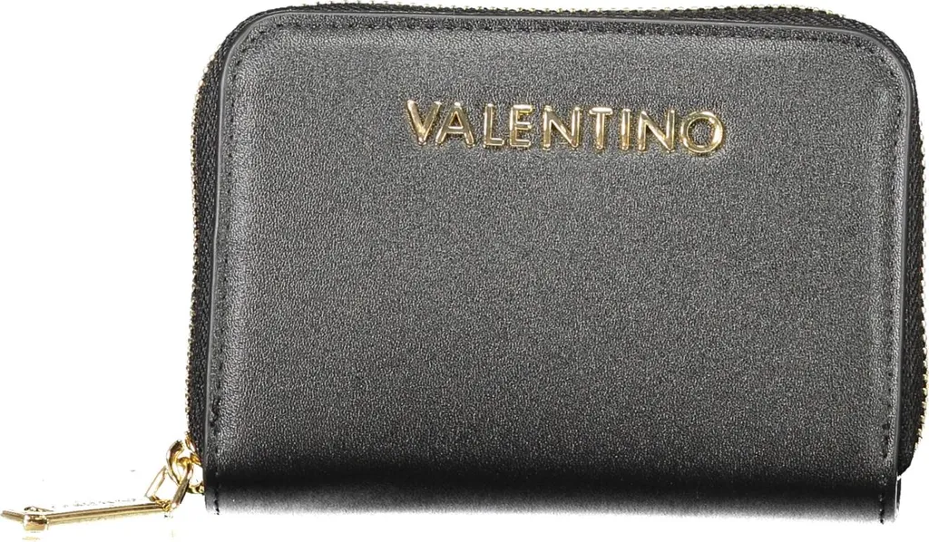 Portafoglio Nero Zip Around Donna - Accessorio Chic con Logo Gold