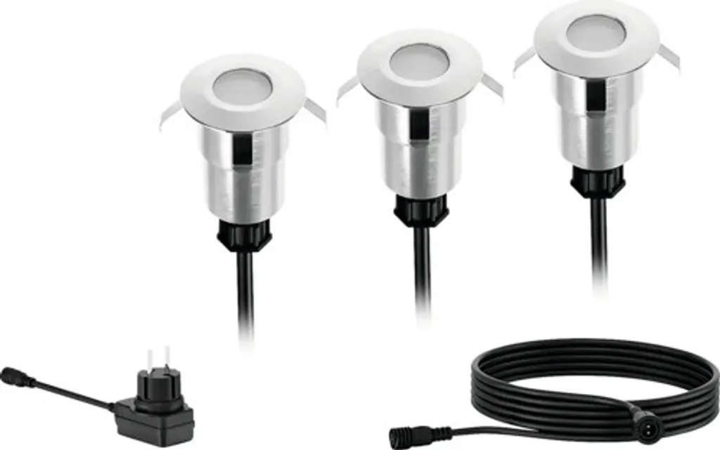 Spot LED pour terrasse et jardin Philips Spore 24V IP67 3W blanc chaud