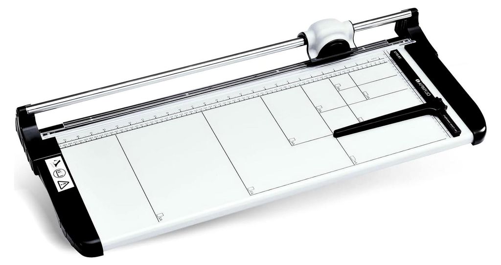 Rollenschneider für Papier, Karten & Fotos | Papierschneider A2 | Schneidemaschine bis zu 12 Blatt | 670 mm Arbeitsbreite | Papier Schneidegerät ...