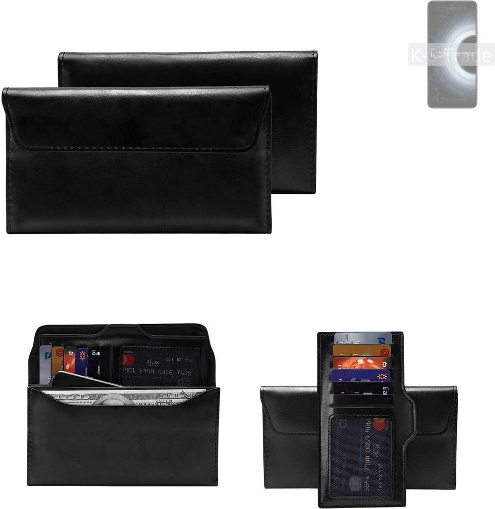 K-S-Trade Handy Hülle kompatibel mit Xiaomi Redmi K50 Ultra Schutz Hülle Tasche Schutz Case Handytasche Kunstleder schwarz, 1x