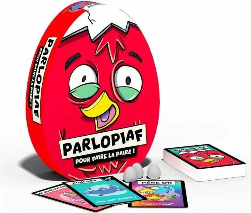 PARLOPIAF Megableu petit jeu de société compact et interactif 14cm
