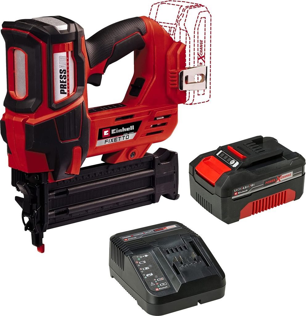 Einhell Akku-Nagler FIXETTO 18/50 N inkl. Starter Kit 4,0 Produktbild 