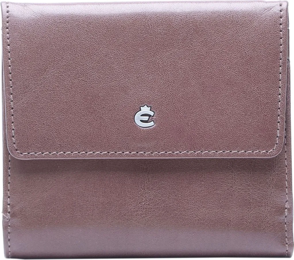 Esquire Toscana Wallet Coffee: Eccellenza Viennese in Pelle Scura