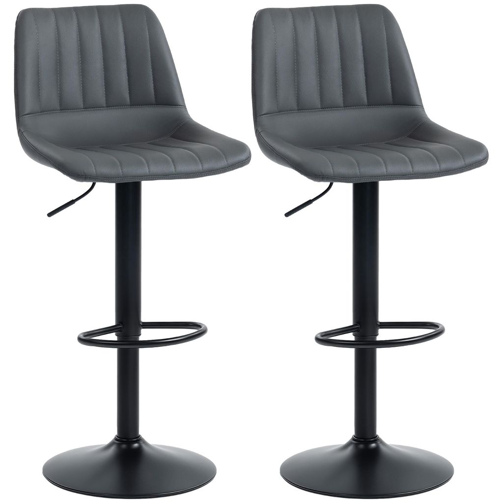 HOMCOM 2-delige set barkrukken, 91-111 cm, verstelbare Productafbeelding 