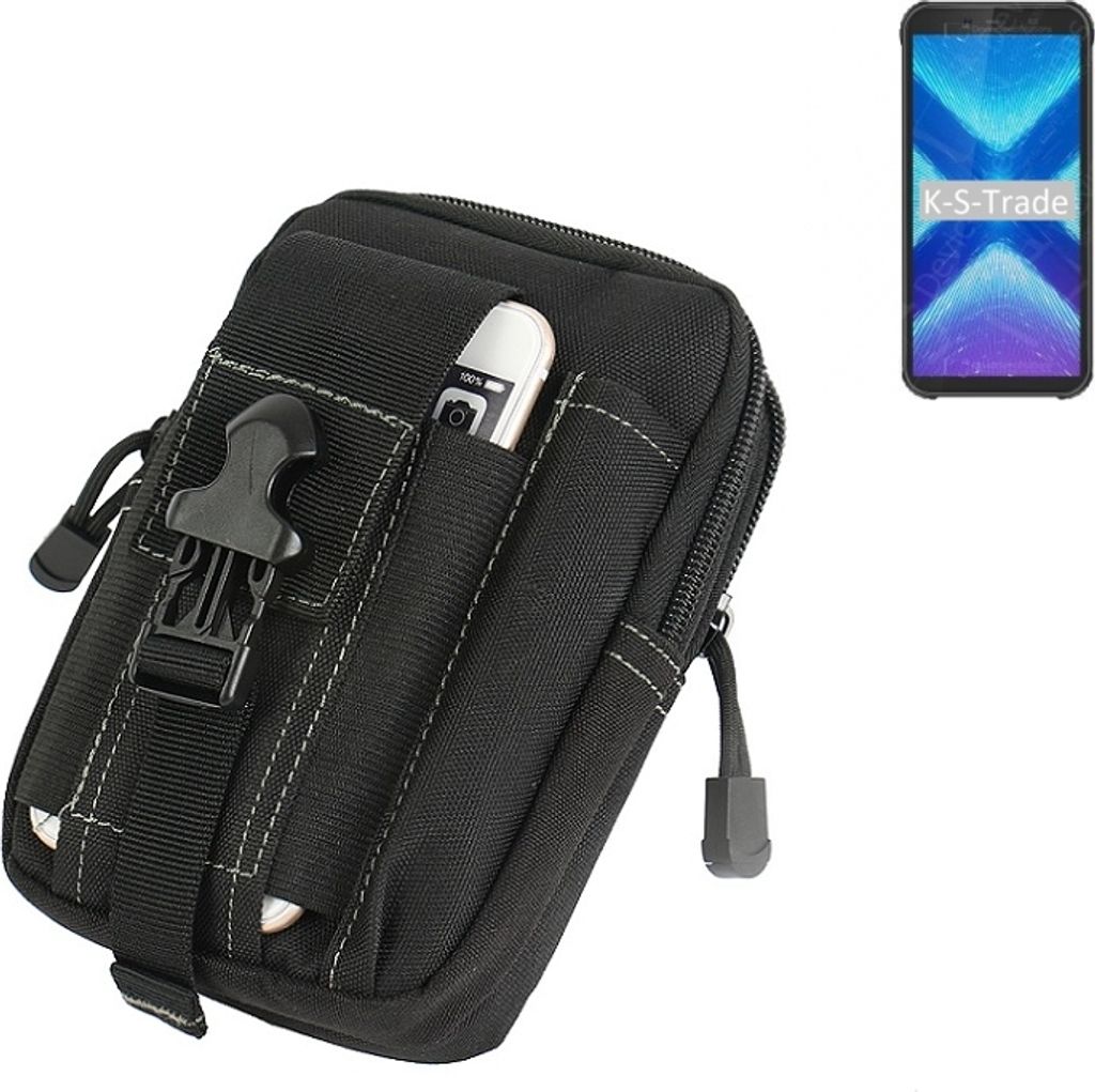 K-S-Trade Gürtel Tasche kompatibel mit Blackview BV5500 Plus Gürteltasche Holster Schutz Hülle Handy Hülle Smartphone outdoor Handy-Hülle schwarz