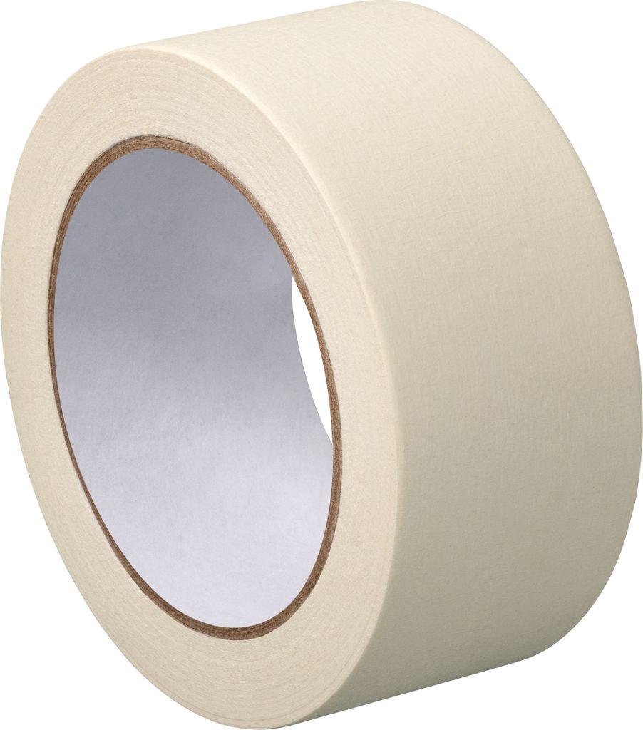 50mm x 50m Krepp Klebeband Abdeckfolie Abdeckband Produktbild 1