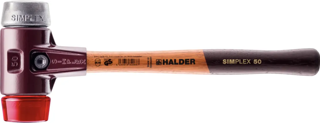 Mazza SIMPLEX Ø 50 Halder Plastica/Metallo Morbido - Speciale Officina