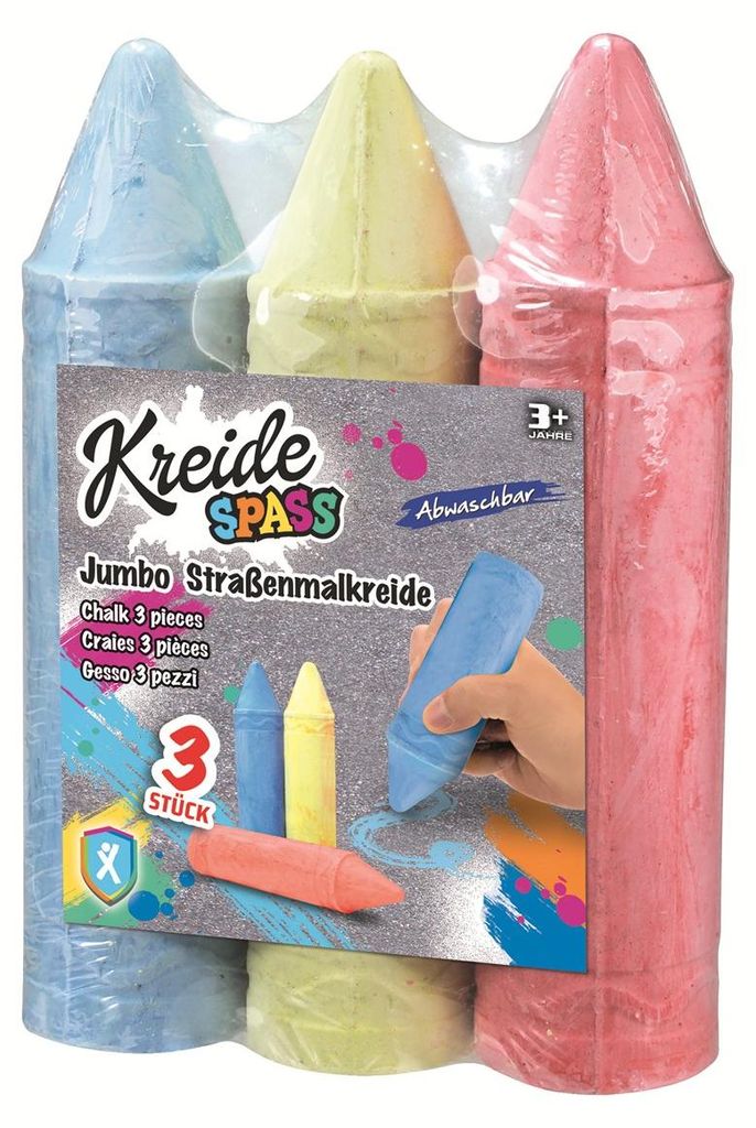 KREIDESPASS Jumbo Kreide, 3Stück Produktbild 