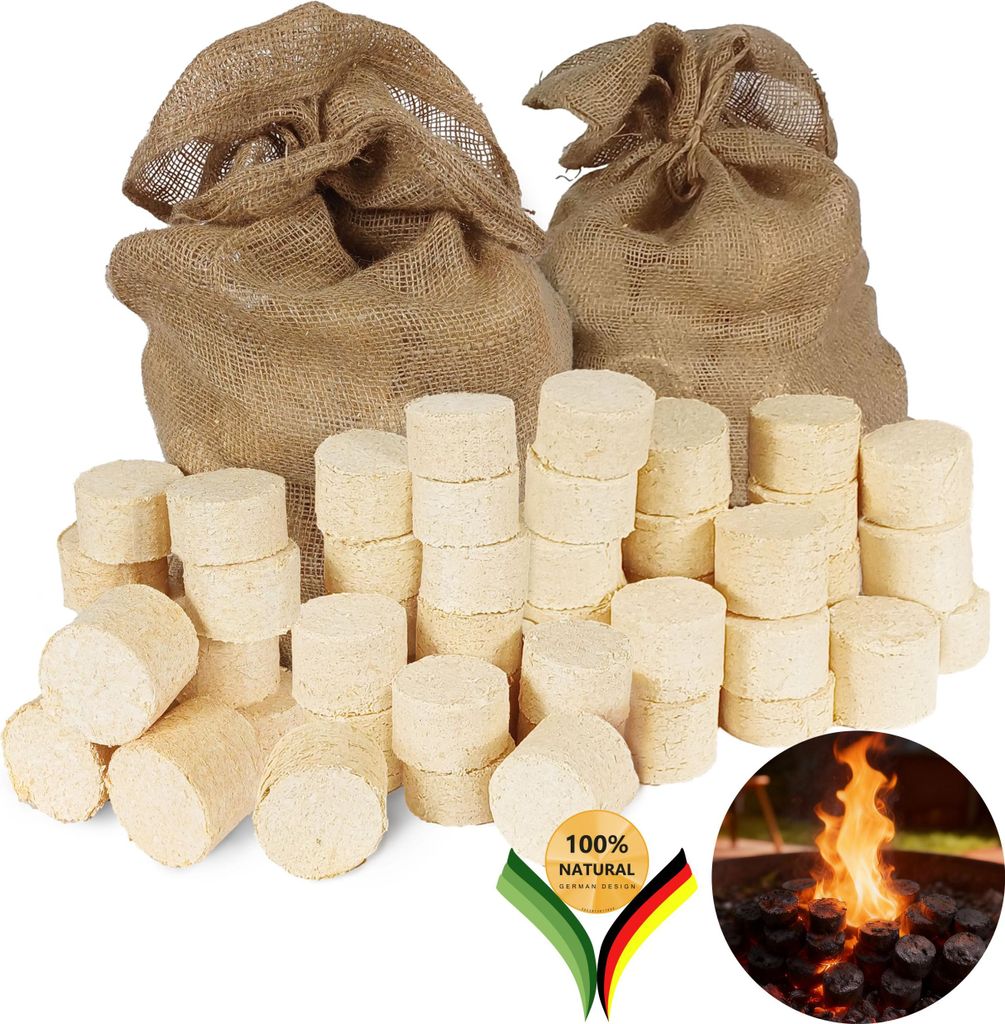 be4nature Dřevěný briket 2 × 12,5 kg, Kulatý briket ze 100% Obrázek produktu 